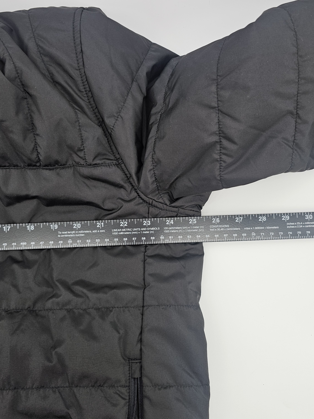 CHAPS Men's Black Puffer Jacket Size XXL Full Zip Lightweight Quilted Jacket - Picture 4 of 5